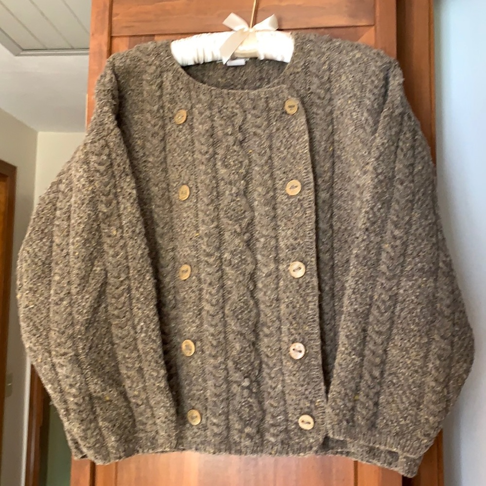 Irish Aran Sweater Handmade